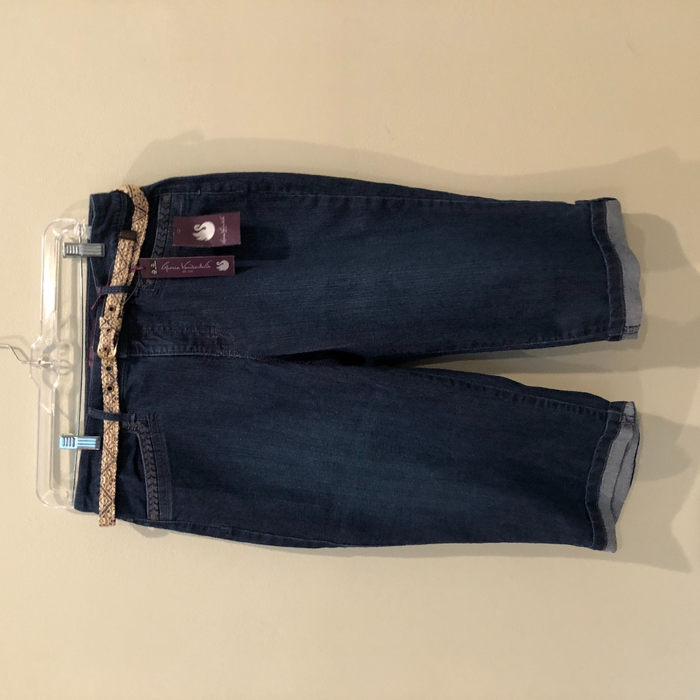 capri denim jeans